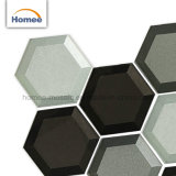 Hexagon Beveled Art Wall Subway Mosaics Tiles