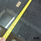 Kitchen Countertop Black Sparkle 30mm Engineered Quartz Stone