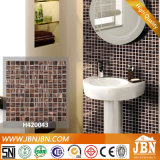 Coffee Golden Line Bathroom Wall Melting Glass Mosaic (H420043)
