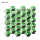 Art Green Bathroom Wall Colored Glass Mosaic Tile for Decoration