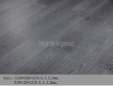 Smooth Surface Gray Color Ash Multi-Layer Engineered Wood Flooring