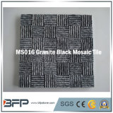 Natural Stone Granite Black Mosaic for Tile and Wall Cladding
