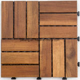 Acacia Wooden Interlocking Flooring Solid Wood Tile