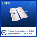 High Wear Resistance Alumina Ceramic Curved Tile with Center Hole