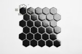 48*48mm Black Honeycomb Hexagonal Ceramic Mosaic Tile Hexagonal for Decoration, Kitchen, Bathroom and Swimming Pool