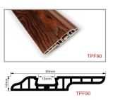 Ck Solid Wood Plastic PVC Wall Skirting Board Nail-Hidden