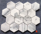 New Carrara White Marble Mosaic for Wall Decoration