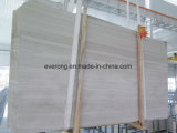 White Wooden Grain/Veins Marble, White Serpeggiante Slab for Flooring