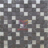 Quartz and Slate Stone Mix Aluminium Mosaic Tile (CFA94)