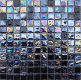 Iridescent Black Glass Mosaic Tiles