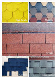 Popular Colorful Fiberglass Roof Tile / Bitumen Shingles