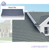 Heat Resistance Easy Installation Stone Coated Metal Wood Roof Tile