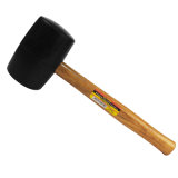 High Quality 2lb Rubber Mallet with Wooden Handle for Construction