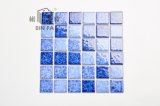 48*48mm The Spider Net Pattern Blue Ceramic Mosaic Tile for Decoration, Kitchen, Bathroom and Swimming Pool