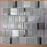 European Style White Glass and Marble Mosaic Tile for Wall