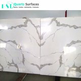 6mm Thickness Calacatta Statuario Translucent Quartz Stone for Wall