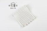 2017 Vintage 23*23mm Honeycomb Hexagonal White Ceramic Mosaic Tile for Decoration.