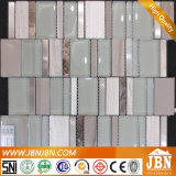 Interlocking, Stone, Stainless Steel and Glass Mosaic (M855106)