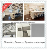 Wholesale White/Grey Quartz Polished Solid Surface for Kitchen Countertop