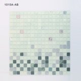 Bathroom Walls Decoration White Square Stained Glass Mosaic Sheet Tiles