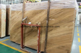 Yellow Wooden Marble Slab for Flooring /Wall Cladding