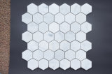 Carrara White Marble Hexagon Mosaic Honed Wall Tile