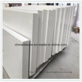 China White Quartz Countertops with Seamless Edges
