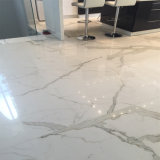 White Calacatta Marble Waterjet Floor for Lobby