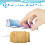 Universal Wireless Phone Charger Wood Grain Square Bamboo Wireless Charger