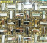 Home Decoration Tempered Glass Mosaic Wall Tile (JJ1835)