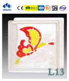 Jinghua High Quality Artistic L-13 Painting Glass Block/Brick