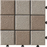 Anti Fading Mixed Color Ceramic Decking Floor Tile with PE Base