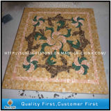Mosaic Floor Tile, Round /Square Pattern Marble Stone Mosaic