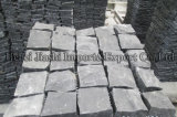 Natural Hebei Balck Patch Decoration Slate Flooring Tiles Garden Paving Stone 100*100mm, 150*150mm.