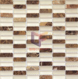 Border Used Easy Suited Marble Mix Crystal Mosaic Tiles (CS026)