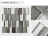 New European Style Indoor Frosted Irregular Grey Glass Mosaic Tile