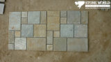 Mesh Grey Yellow Slate Mosaic Tiles for Wall (mm078)