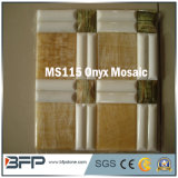 Mixed Color Onyx Stone Marble Mosaic Tile for Wall Decoration