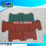 Outdoor Rubber Flooring Interlock Rubber Tile