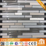Cold Spray Glass and Ash Wooden Marble Mosaic (M855101)