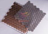 Modern Style Hexagon 316 Stainless Steel Metal Decoration Mosaic (CFM730)