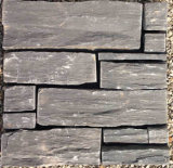 China Natural Slate Black Loose Wall Cladding Stone (SMC-FS041)