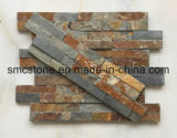 10*40cm China Natural Rusty Slate Wall Cladding (HHSC10X40-003)