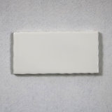 75X150mm Matte White Color Waved Edge Irregular Surface Polished Ceramic Wall Facing Tile (UM751500LY)