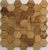 Wooden Yellow Marble Mosaic (CFS1048)