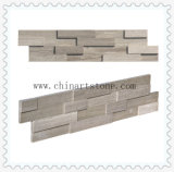 China White Wooden Marble Slate Culture Stone for Wall Cladding