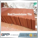 Natural Stone Flooring Red Sandstone Tiles with Polished/Honed Surface