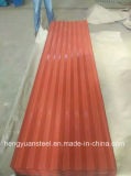 Orange Corrugated Type PPGI Colour Steel Tile for Roof Sheet