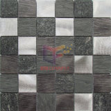 Aluminium with Pattern Mix Quartz and Slate Stone Mosaic (CFA93)