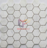 Volakas White Marble Hexagon Shape Mosaic (CFS962)